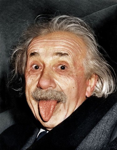 Einstein attacks quantum theory-joke