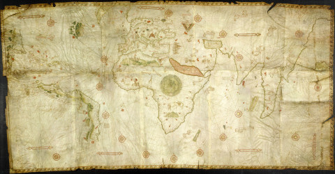 The Caverio Map (also known as Caveri Map or Canerio Map) is a map drawn by Nicolay de Caveri, circa 1506. It is kept at the Bibliothèque Nationale de France in Paris.