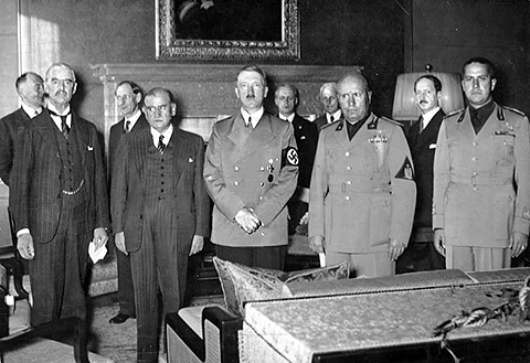 Muenchener Abkommen, Staatschefs (Bundesarchiv Bild 183-R69173)
