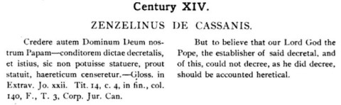 John Treat, The Catholic faith, or, Doctrines of the Church of Rome contrary to Scripture, 1888, 536.