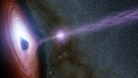 NASA image of mysterious object ejected from the supermassive black hole at the center of the Milky Way Galaxy