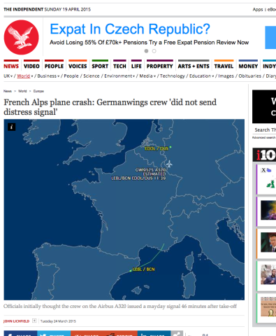 www.independent.co.uk: Speaking on Tuesday afternoon, French aviation officials denied earlier reports that the stricken aircraft had sent out a "mayday" signal.