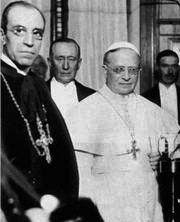 Pacelli with Pope Pius XI (Ambrogio Damiano Achille Ratti)