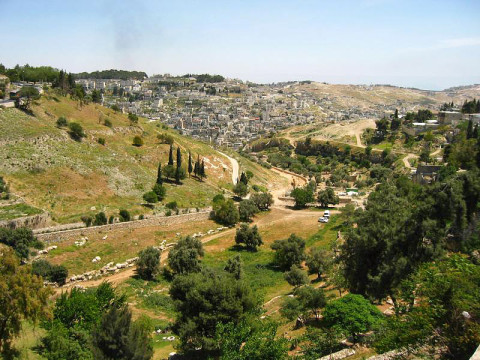 Hinnom (Hinom) Valley at south of Jerusalem Old City