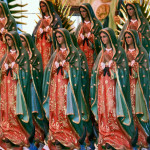 Mexico City – hundreds of statues of Nuestra Señora de Guadalupe in the shops outside the basilica